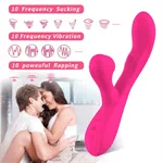 וויברטור מלקק ושואב איכותי רוטט ורוד 3